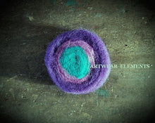 Load image into Gallery viewer, WOoL Roving, 100% Multi-Colored Wool Roving Roll, Spinning Fiber, Art Supply, Artwear Elements