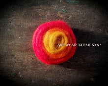 Load image into Gallery viewer, WOoL Roving, 100% Multi-Colored Wool Roving Roll, Spinning Fiber, Art Supply, Artwear Elements