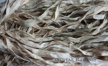 Load image into Gallery viewer, Off White Ivory Mix, Undyed Recycled Sari Silk, Artwear Elements