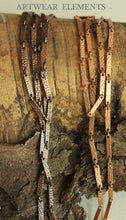 Load image into Gallery viewer, Bar Chain, 15mm, Vintage Copper Textured Chain, ArtWear Elements
