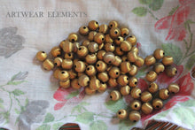 Load image into Gallery viewer, Vintage Brass Textured Beads, 11mm, Sold Per 5, Brass Beads, ArtWear Elements