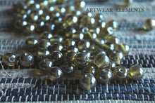 Load image into Gallery viewer, Vintage Green Honey Iridescent Beads, 10mm, ArtWear Elements