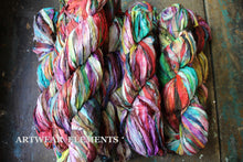 Load image into Gallery viewer, Multicolored Recycled Sari Silk, One of a kind, ArtWear Elements
