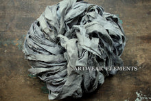 Load image into Gallery viewer, Recycled Sari Silk, Gray Goose, ArtWear Elements