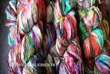 Load image into Gallery viewer, Multicolored Recycled Sari Silk, One of a kind Sari Silk, ArtWear Elements

