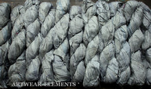 Load image into Gallery viewer, Recycled Sari Silk, Gray Goose, Recycled Gray Sari Silk, Ribbon, ArtWear Elements