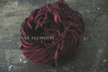 Load image into Gallery viewer, Recycled Sari Silk, Urban Bordeaux, Deep Maroon, 5 Yards, Sari Yarn, ArtWear Elements