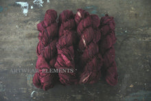 Load image into Gallery viewer, Recycled Sari Silk, Urban Bordeaux, Deep Maroon, 5 Yards, Sari Yarn, ArtWear Elements