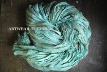 Load image into Gallery viewer, Recycled Sari Silk, Aqua Seafoam Mix, ArtWear Elements
