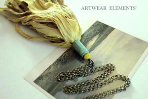 Recycled Sari Silk, Vintage Chic Sunflower Mix, Silk Ribbon, ArtWear Elements Jewelry