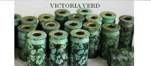 VICTORIA VERD Bead Caps, Art Beads, Primitive Findings, Tassel Bead Caps, ArtWear Elements®
