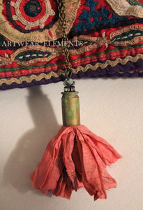 Fleur de lis Art Wear Jewelry, Tassel Necklaces, Vintage Chic Jewelry, Handmade ArtWear Elements®