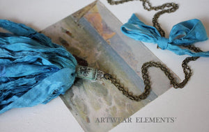 Fleur de lis Art Wear Jewelry, Tassel Necklaces, Vintage Chic Jewelry, Handmade ArtWear Elements®