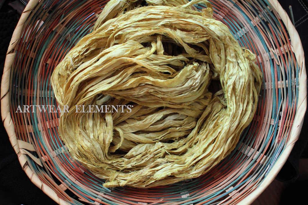 Recycled Sari Silk, Lemonade, ArtWear Elements