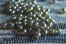 Load image into Gallery viewer, Vintage Green Honey Iridescent Beads, 10mm, ArtWear Elements
