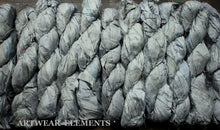 Load image into Gallery viewer, Recycled Sari Silk, Gray Goose, Recycled Gray Sari Silk, Ribbon, ArtWear Elements
