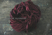 Load image into Gallery viewer, Recycled Sari Silk, Urban Bordeaux, Deep Maroon, 5 Yards, Sari Yarn, ArtWear Elements
