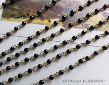 Load image into Gallery viewer, Vintage Bead Chain, Necklace Chain, Raw Brass Chain, Quality Jewelry Chain, ArtWear Elements®
